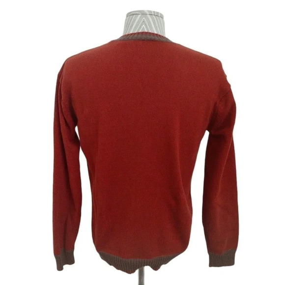 Sargent Pepper  Knit Sweater, Crewneck, Brown, L - Picture 5 of 6